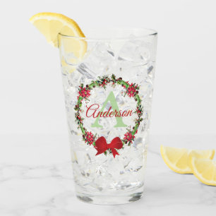 Copo De Pint Coroa de Natal personalizada