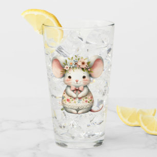Copo De Pint Coroa Floral Coroa Flor De Vestido Do Mouse