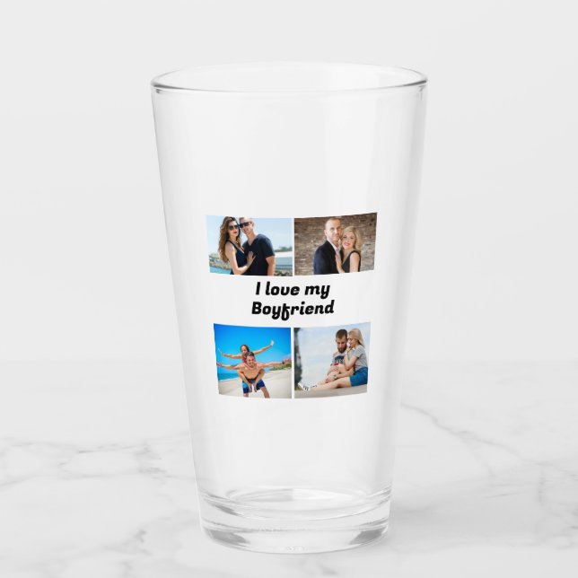 Copo De Pint Costume adoro a minha foto Namorada 4 (Frente)