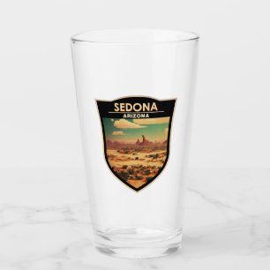 Copo De Pint Crachá Retro-Viagem de Arizona Sedona