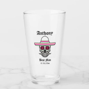 Copo De Pint Crânio de Açúcar Sombrero  Melhor Presente de C
