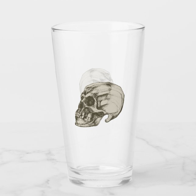 Copo De Pint Crânio Humano Sinistro (Frente)