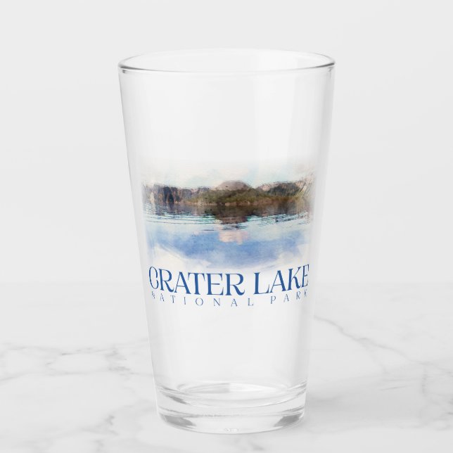 Copo De Pint Crater Lake Pint Glass, National Park Tumbler (Frente)