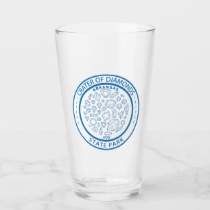 Copo De Pint Cratera de Diamantes State Park Crachá de Arkansas