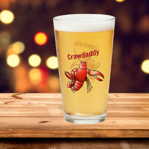 Copo De Pint Crawaddy Vermelho Engraçado