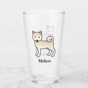 Copo De Pint Cream Shiba Inu Cute Dog & Name
