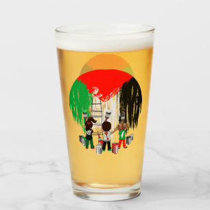 Copo De Pint Crianças de Gaza Pintando a Bandeira da Palestina 
