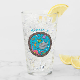 Copo De Pint Criaturas marinhas engraçadas desenhando desenhos