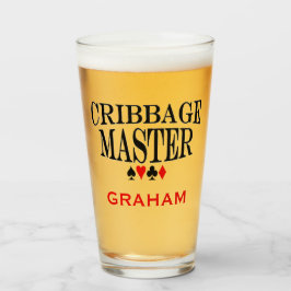 Copo De Pint Cribbage Master Personalizado
