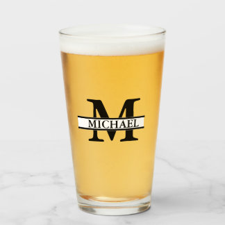 Copo De Pint Crie Seu Próprio Nome Monograma Beer