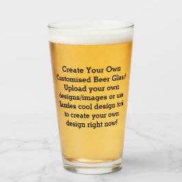 Copo De Pint Crie Seus Próprios Óculos De Cerveja Personalizado