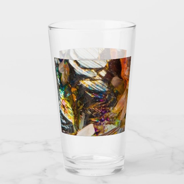 Copo De Pint Cristal de Hematita Arco-Íris (Frente)