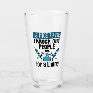 Copo De Pint CRNA derruba Pessoas Enfermeira Anestesista