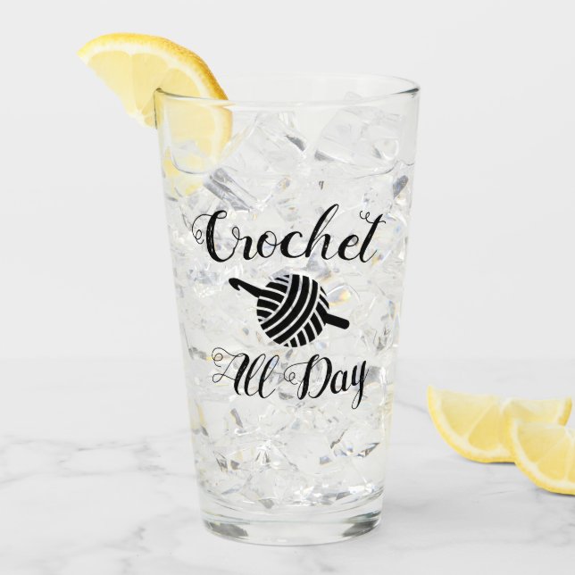 Copo De Pint Crochet All Day Yarn Ball & Hook Artesanatos (Gelo frontal)