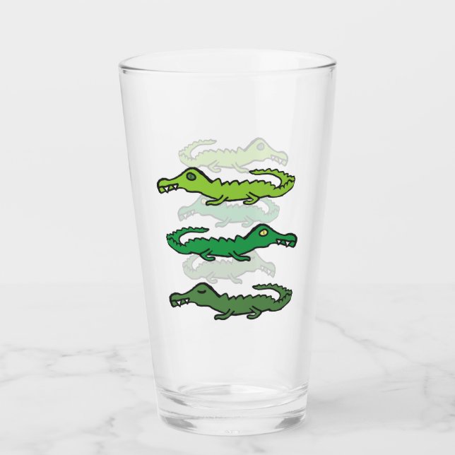 Copo De Pint Crocodilos e Jacarés (Frente)