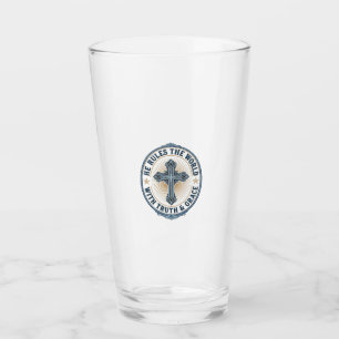 Copo De Pint Cruz Cristã Ele Governa o Mundo