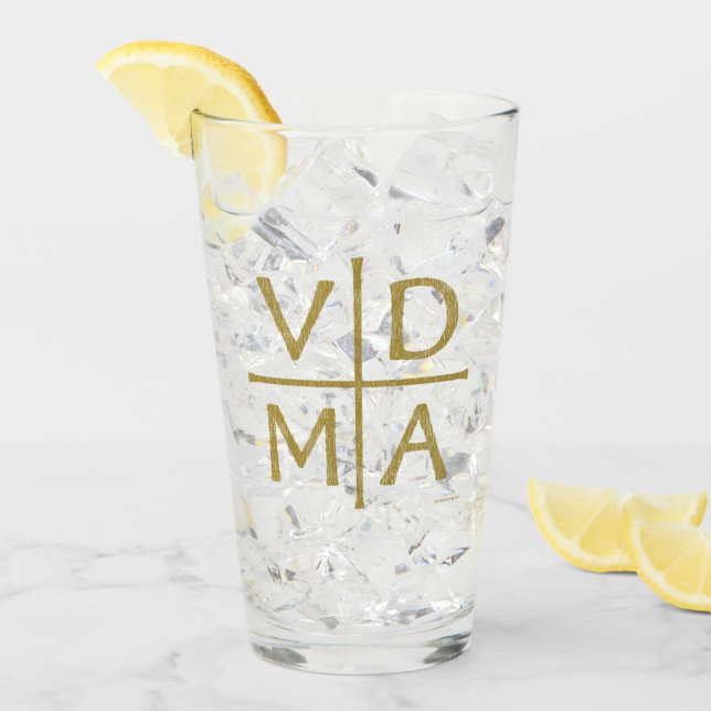 Copo De Pint Cruz de Reforma de Lutero (Gelo frontal)