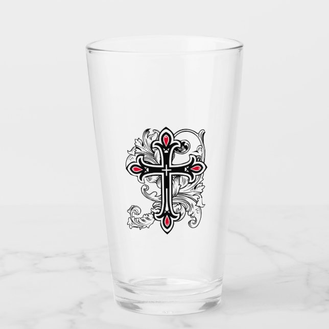 Copo De Pint Cruzamento gótico (Frente)