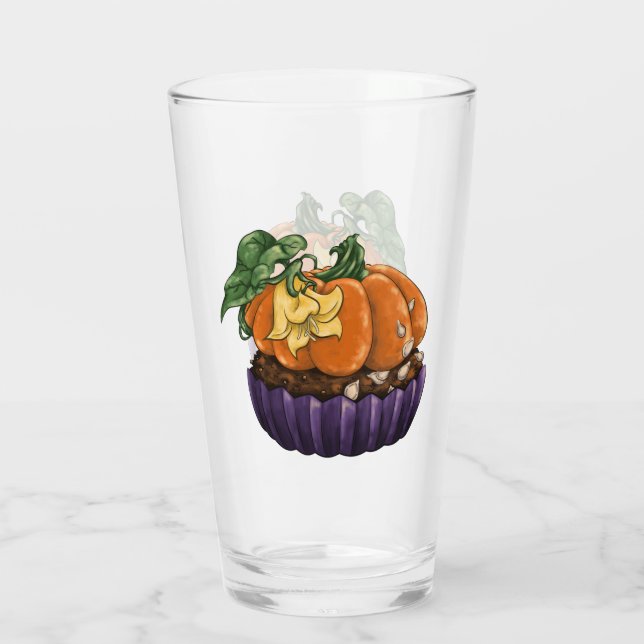Copo De Pint Cupcake de abóbora (Verso)