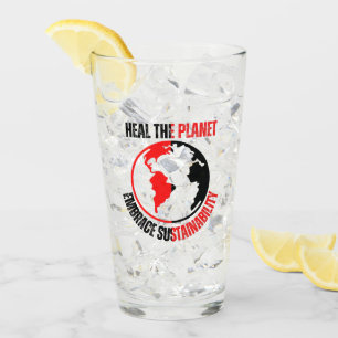 Copo De Pint Curar o planeta, abraçar a sustentabilidade