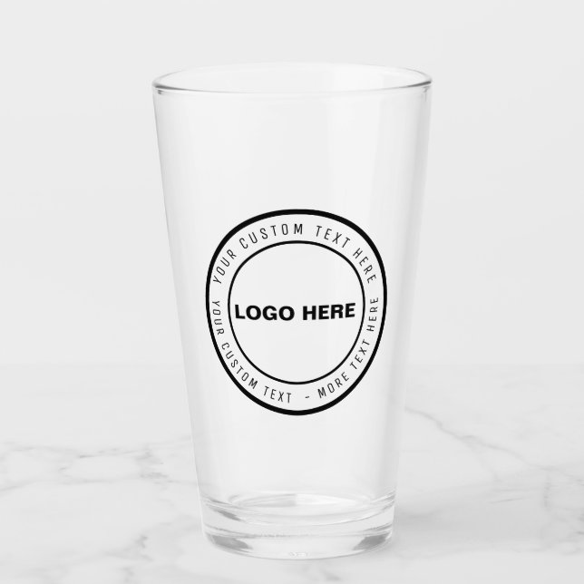Copo De Pint Custom Logo & Text Beer Glass | Personalised Gift (Frente)