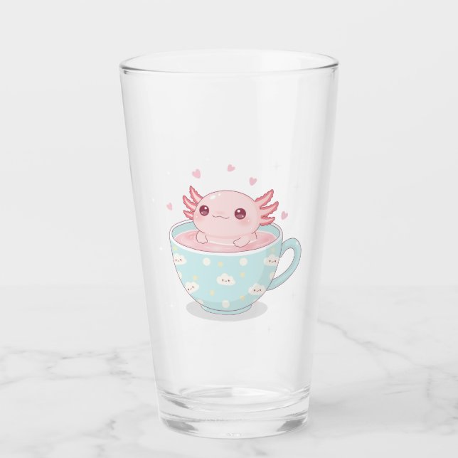 Copo De Pint Cute axolotl in a cup (Frente)