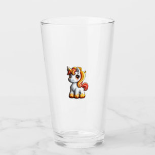 Copo De Pint Cute Halloween Unicorn Candy Corn Chifre Mágico Ho