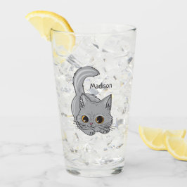 Copo De Pint Cute Kitten nome personalizado pint glass