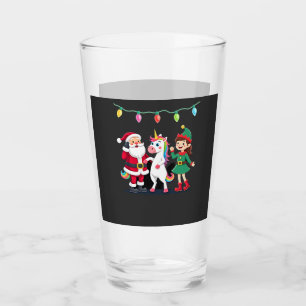 Copo De Pint Dabbing Papai Noel Elfo Unicórnio Natal Crianças M
