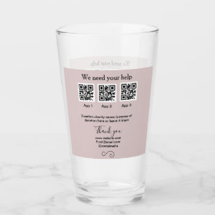 Copo De Pint Dação Coleção de Dons jar adicionar seu nome q r c