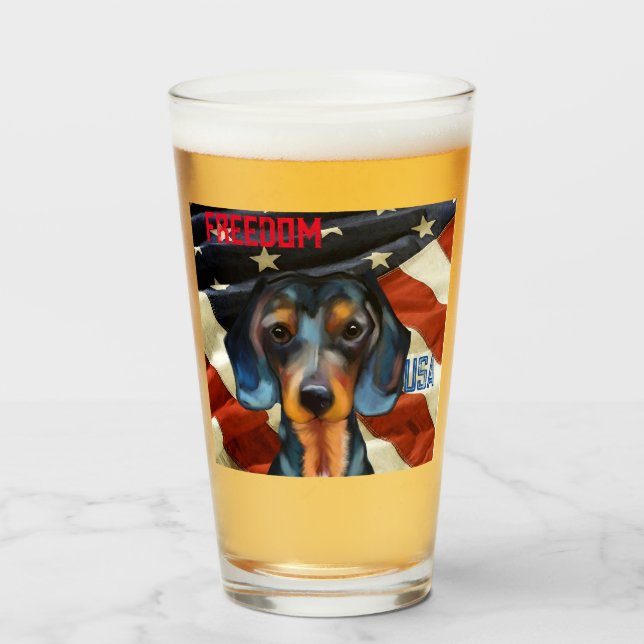 Copo De Pint Dachshund      (Frente (Preenchido))