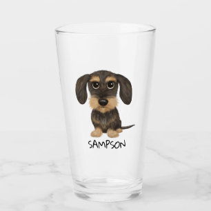 Copo De Pint Dachshund Cão de Cartoon Bonito Teckel