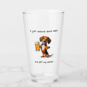 Copo De Pint Dachshund Engraçado