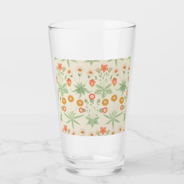 Copo De Pint Daisy Pattern (por William Morris) (Frente)