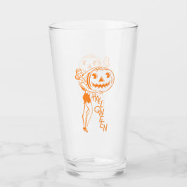 Copo De Pint Dama Retro com Abóbora