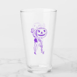 Copo De Pint Dama Retro com Abóbora Roxa