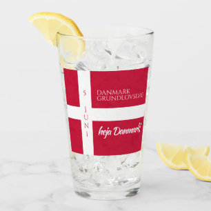 Copo De Pint Danmark Grundlovsdag Bandeira Dinamarquesa para o
