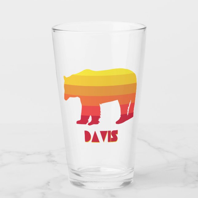 Copo De Pint Davis West Virginia Rainbow Bear (Frente)