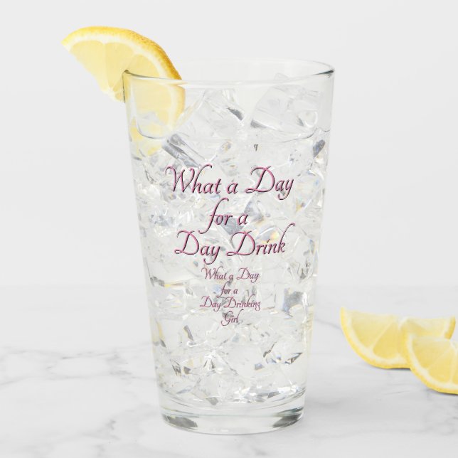 Copo De Pint Day Drink - Para ela! por Jeff Willis Art (Gelo frontal)