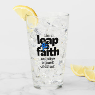 Copo De Pint Dê Um Salto De Fé E Acredite... Caneca