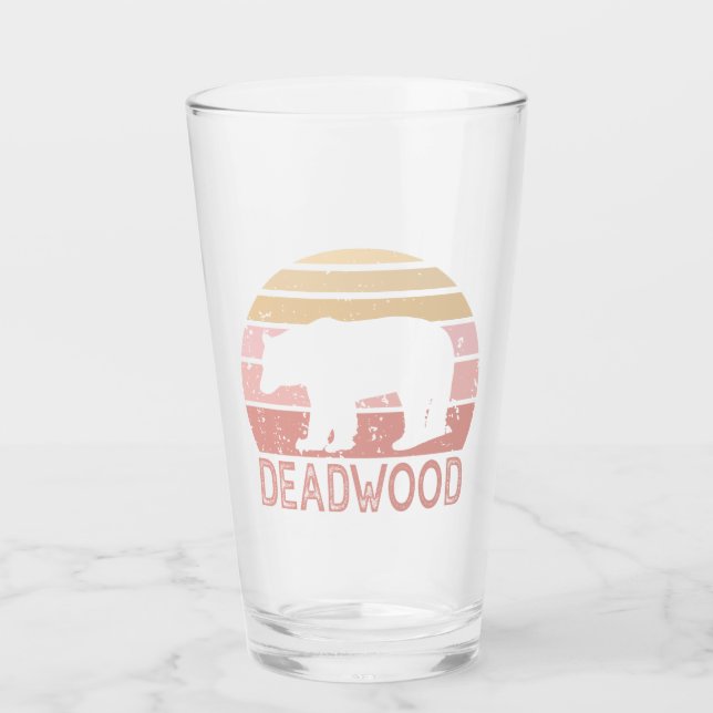 Copo De Pint Deadwood South Dakota Retro Bear (Frente)