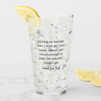 Copo De Pint Decoração para Casa com Citação de Van Gogh de Out