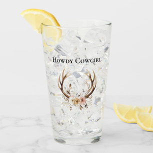 Copo De Pint Deer Antlers Cowgirl Pink Floral