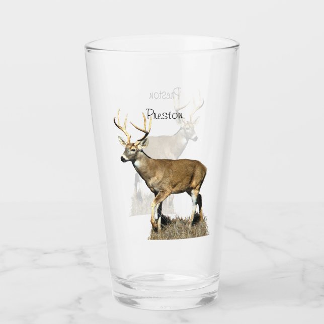 Copo De Pint Deer Buck Branco (Frente)