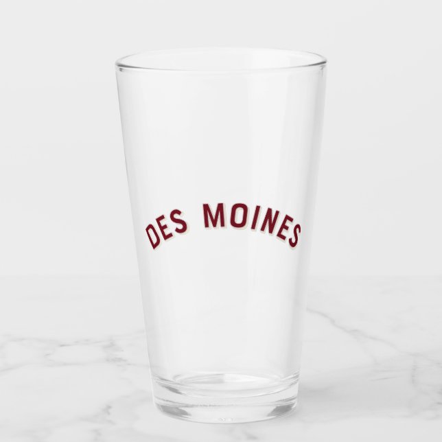 Copo De Pint Des Moines, Iowa Vintage Arch (Frente)