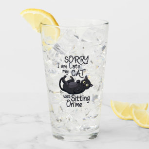 Copo De Pint Desculpe o atraso - Regras de Gato!
