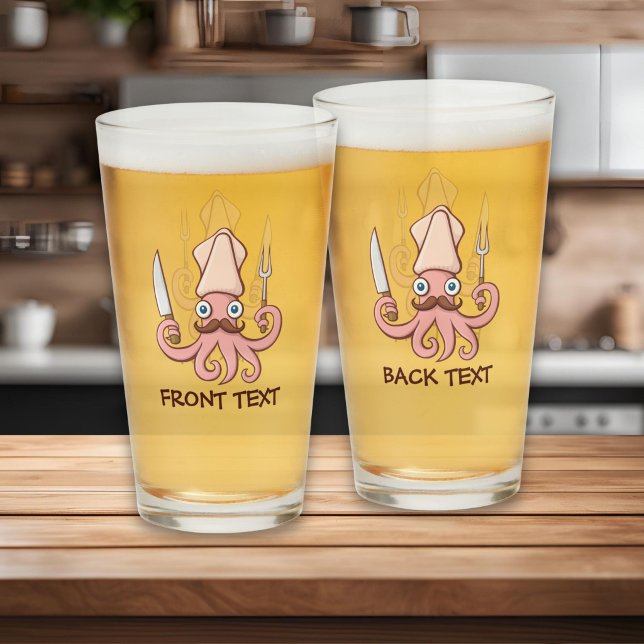 Copo De Pint Desenho animado de chef lula (Criador carregado)
