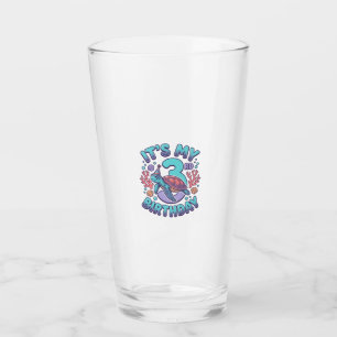 Copo De Pint Desenho de gravação vintage de tartaruga de 3º ani