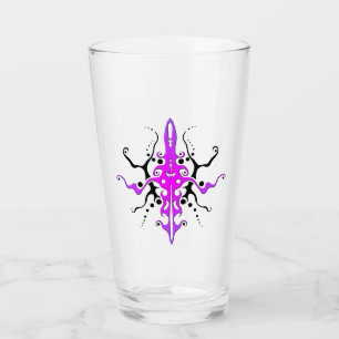 Copo De Pint Desenho de tatuagem tribal de máscara abstrata - r