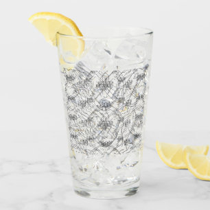 Copo De Pint Desenho Floral Elegante à Mão em Monocromia
